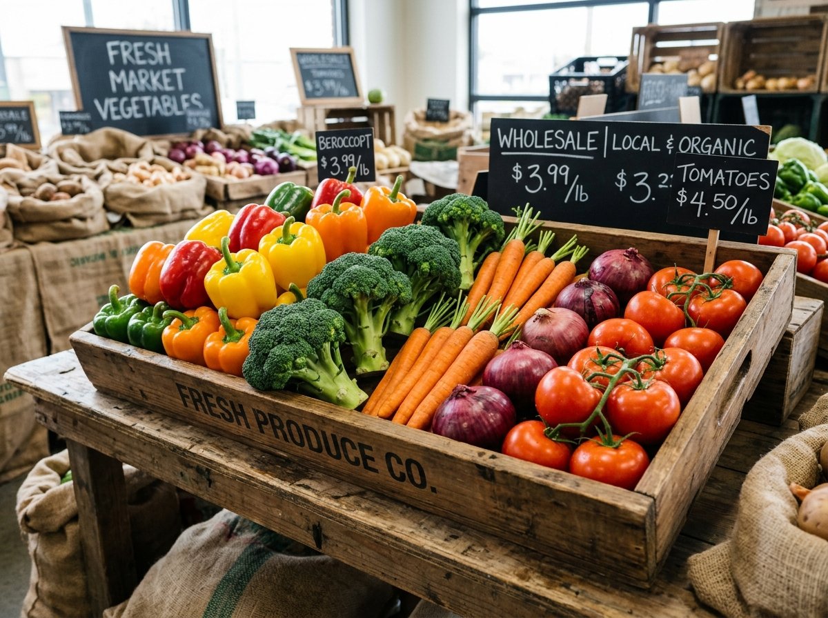 Wholesale fresh vegetable range